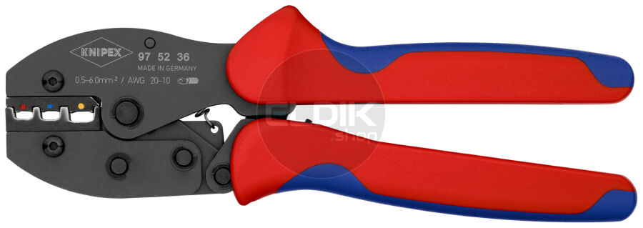 Knipex 97 52 36 Krimptang voor geïsoleerde kabelschoenen