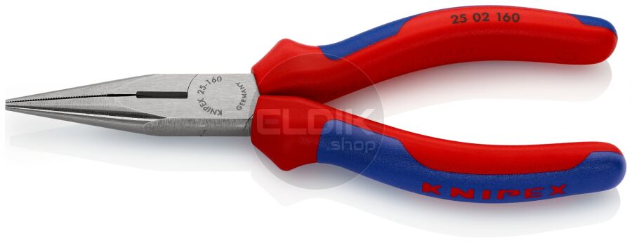 Knipex 25 02 160 Radiotang recht + zijsnijder 160 mm