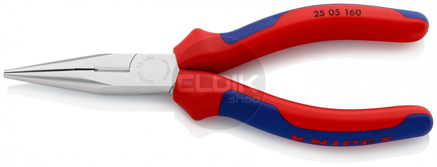 Knipex 25 05 160 Radiotang recht + zijsnijder 160 mm