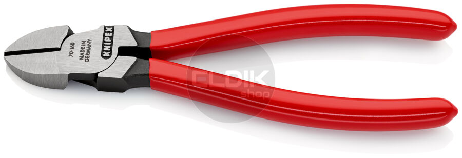 Knipex 70 01 160 Zijsnijtang gepolijst/kunststof 160 mm