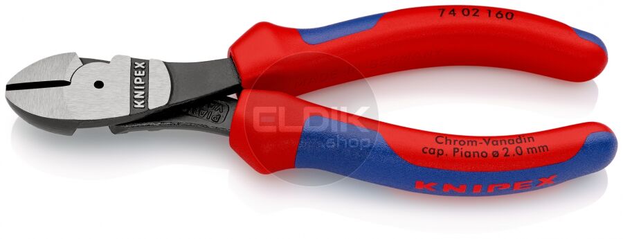 Knipex 74 02 160 Kracht-Zijsnijtang gep./comfort 160 mm