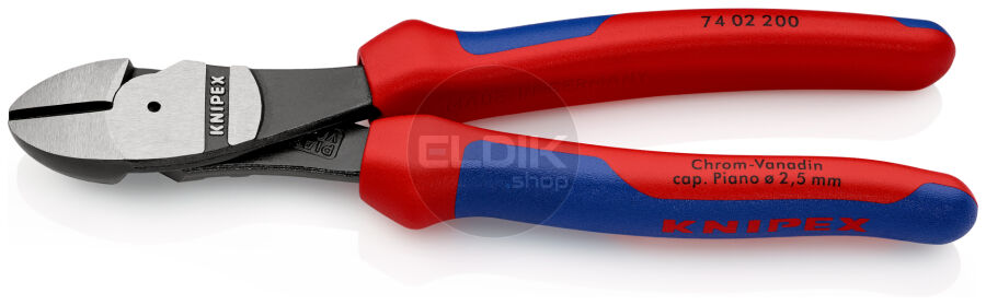 Knipex 74 02 200 Kracht-Zijsnijtang gep./comfort 200 mm