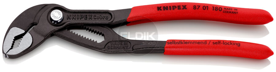 Knipex 87 01 180 Waterpomptang Cobra gepolijst 180 mm