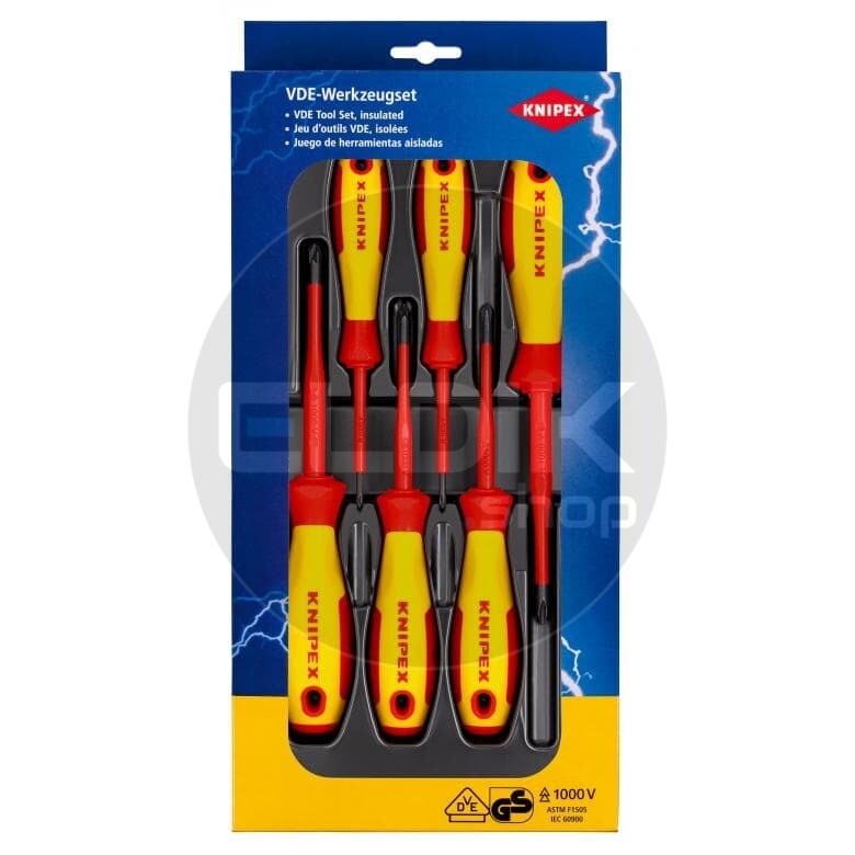 Knipex 00 20 12 V03 VDE Schroevendraaierset Philips en Pozidrive | 6-delig