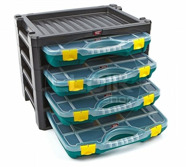 Tayg Multibox 3 Assortimentsdoos 4-delig - L530 x B376 x H430 mm - Groen - 303005