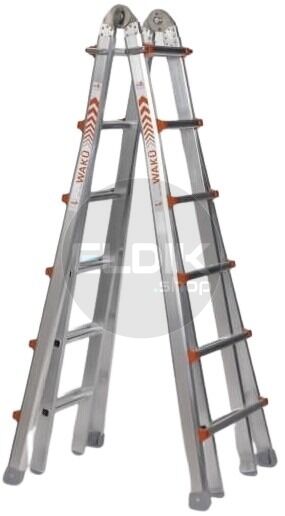 Waku 103 Telescoopladder 4x6 - 1413800103