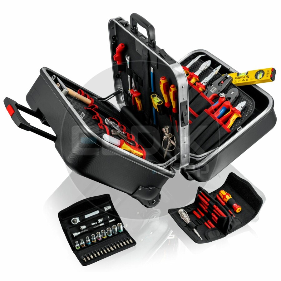 Knipex BIG Twin Move 63 Delige Gevulde Gereedschapskoffer - Elektra - 00 21 41
