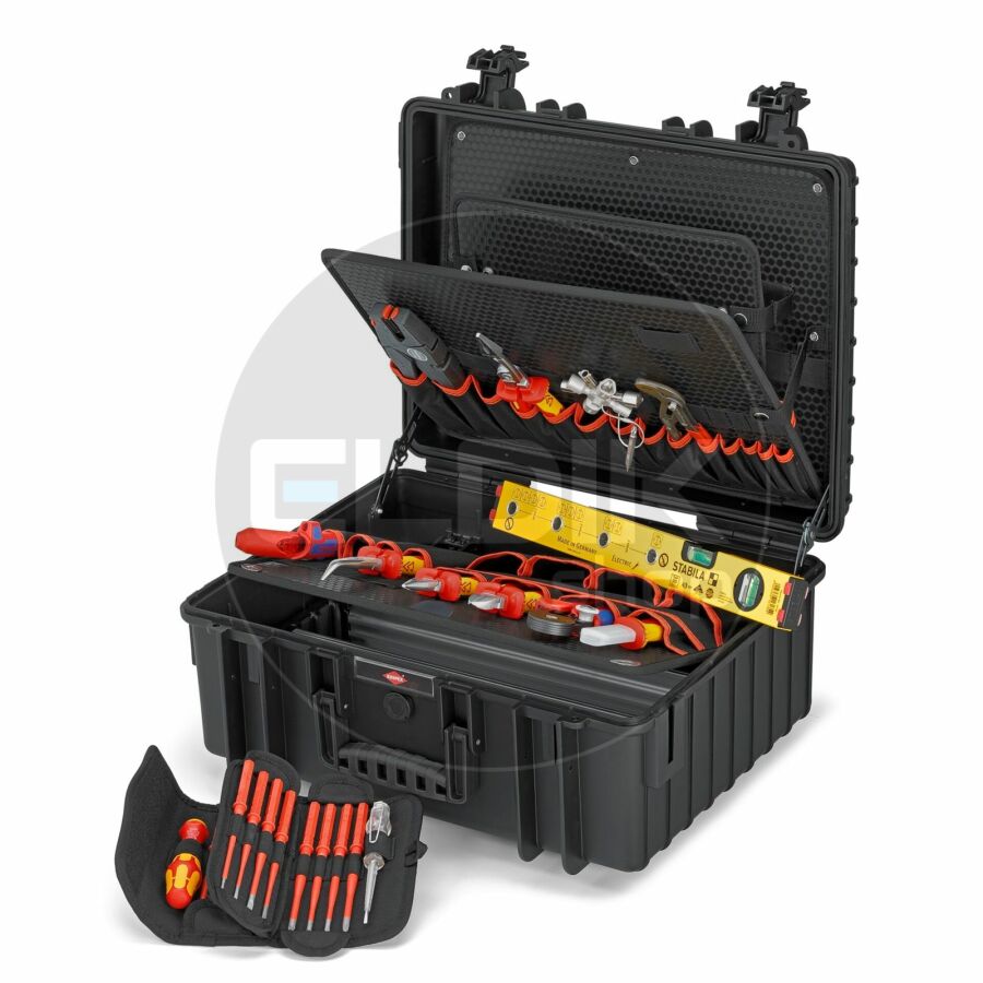 Knipex Robust34 26 Delige Gevulde Gereedschapskoffer - Elektra - 00 21 36