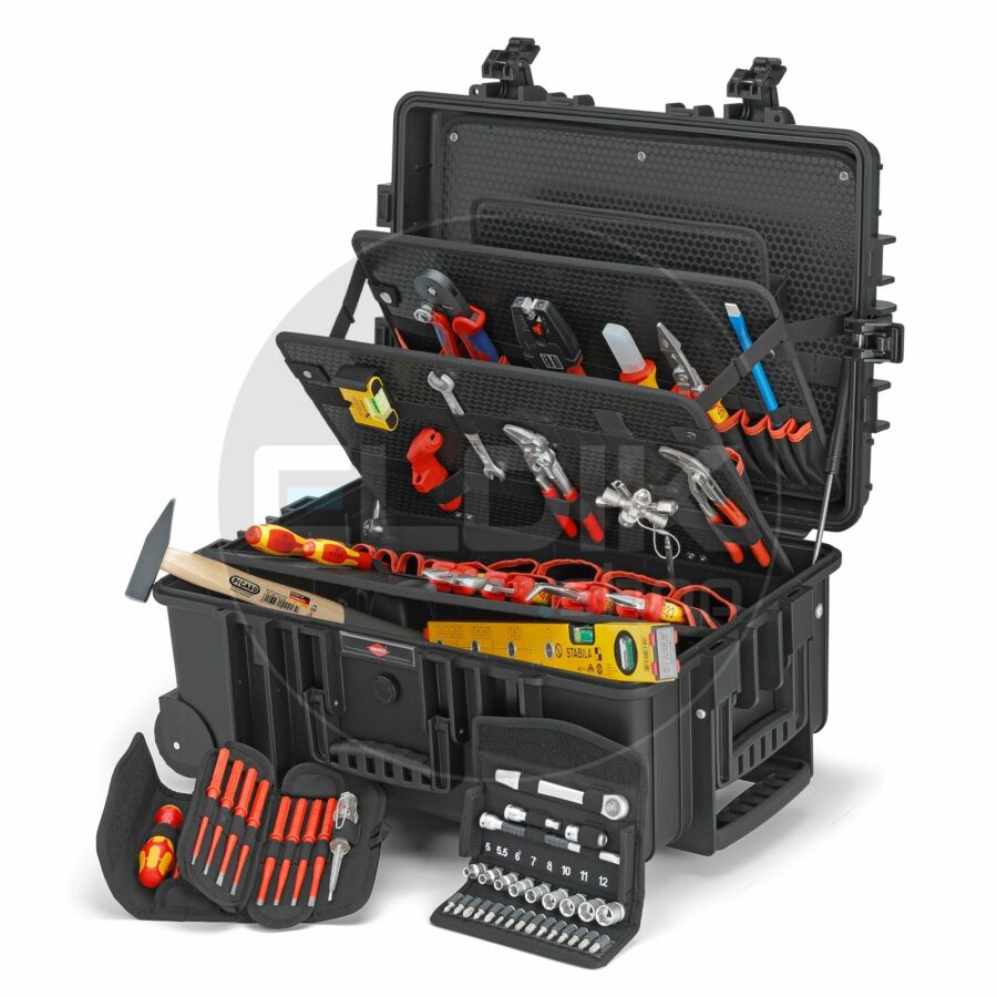 Knipex Robust45 Move 63 Delige Gevulde Gereedschapskoffer - Elektra - 00 21 37