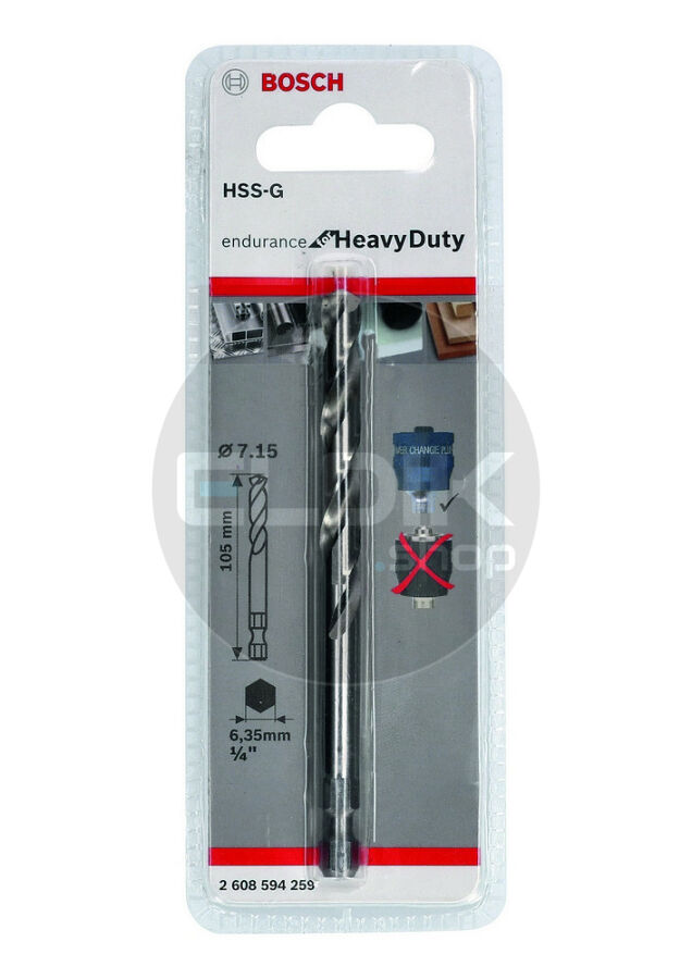 2608594259 Centreerboor hss-g, 7,15 x 105 mm