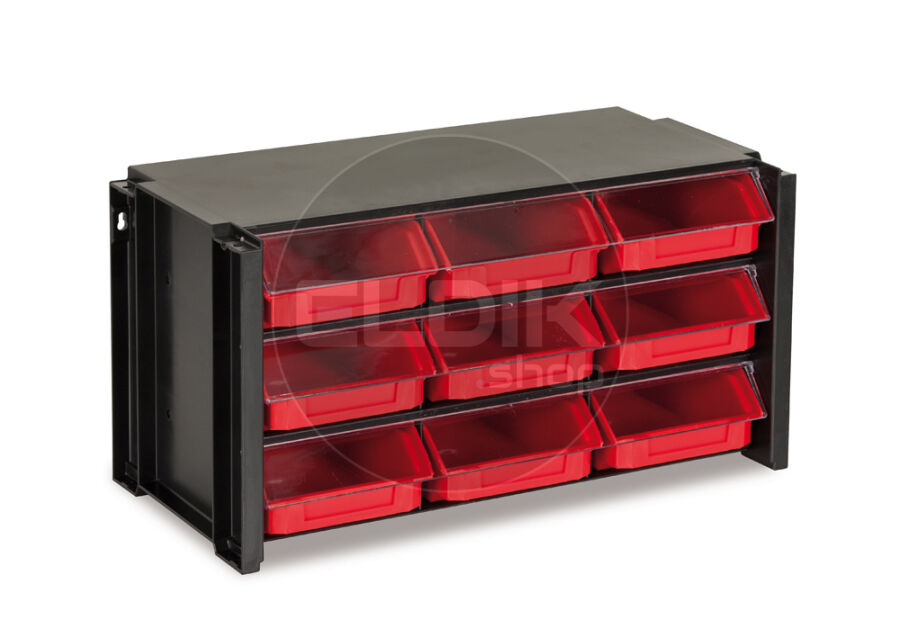 Tayg 309007 Stapelbare Wandkast met Klep - 9 Bakken