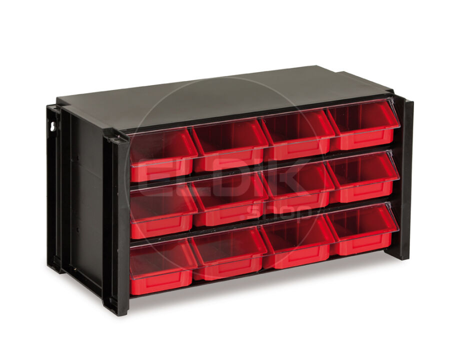 Tayg 312007 Stapelbare Wandkast met Klep - 12 Bakken