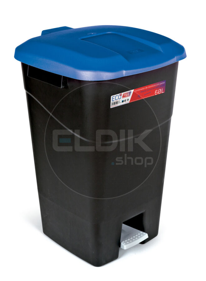 Tayg 60P Afvalcontainer met Voetpedaal - 60 Liter - blauw - 431029