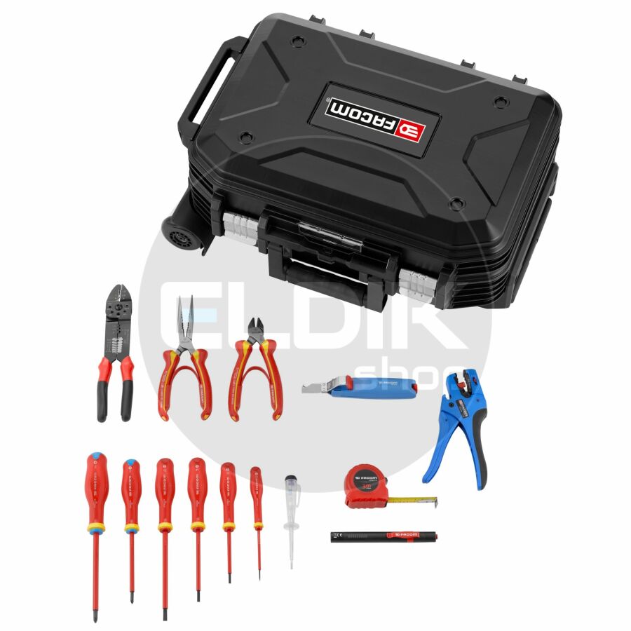 Facom BV.R30CM2PB 15 Delige Gevulde Gereedschapskoffer - Elektra