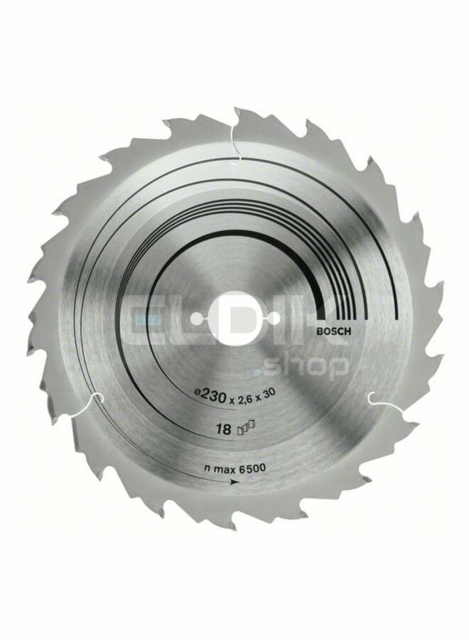 Bosch 2608640804 Cirkelzaagblad voor Hout | 230 x 30 T18