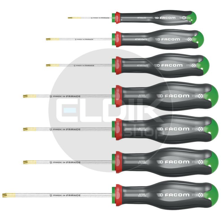 Facom ATXR.J7PB 7 Delige Torx® / Resistorx® Schroevendraaiers
