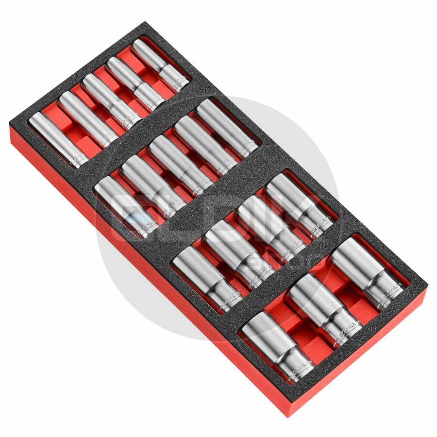 Facom MODM.HLA2PB Foam Module 17 Delige 1/2” Lange Dopppen