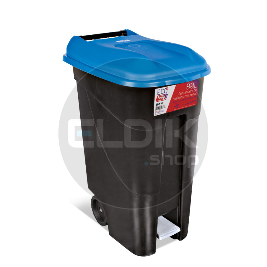 Tayg 80P Afvalcontainer met Voetpedaal - 80 Liter - blauw - 433023