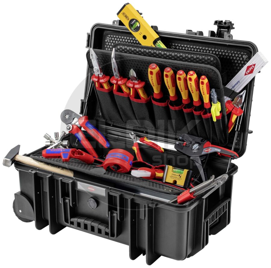 Knipex Robust26 Move 22 Delige Gevulde Gereedschapskoffer - Elektra - 00 21 33 E