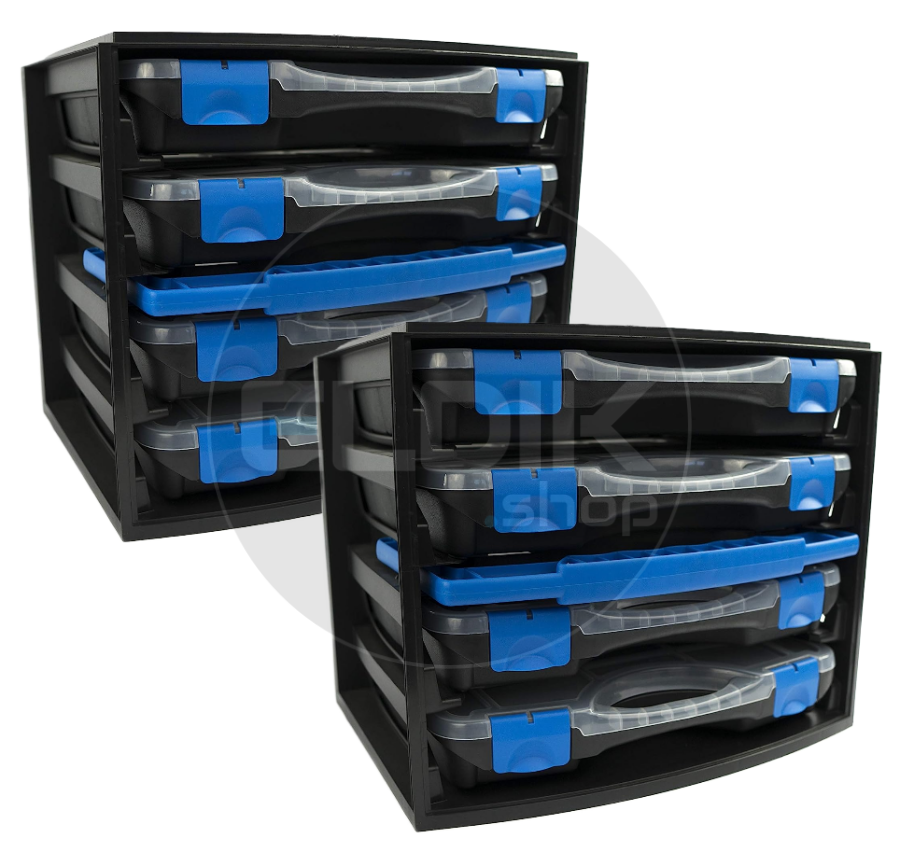 Tayg Multibox 1 2x Assortimentsdoos - L335 x B250 x H275 mm - Zwart - 301551/2