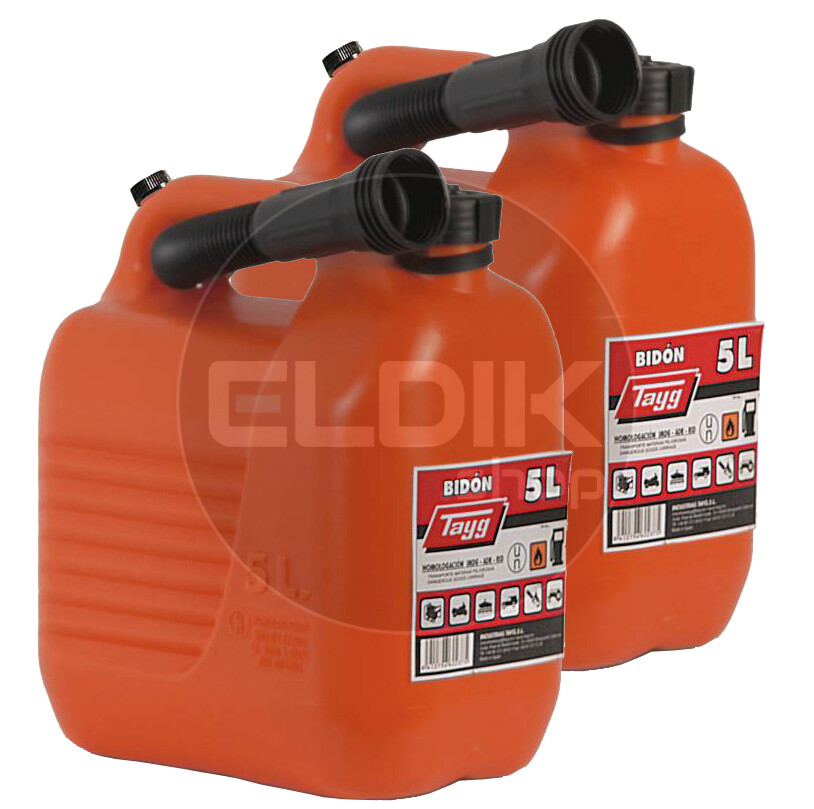 Tayg 601354/2 2 x Jerrycan met Tuit en Ontluchting - 5 Liter