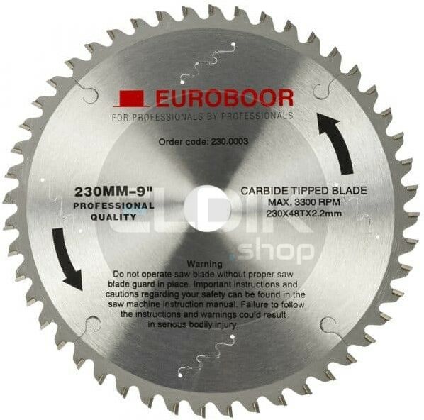 Euroboor 230.0003 Cirkelzaagblad voor Staal | 230 x 25.4 T48