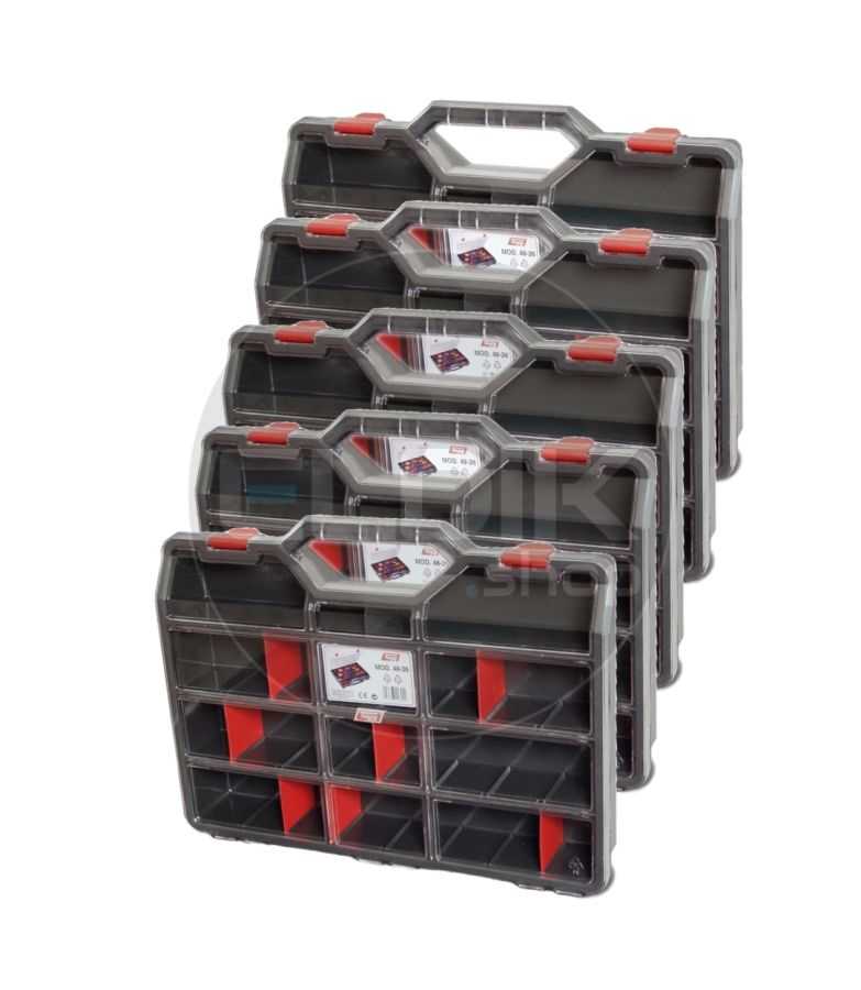 Tayg 48-26 5 x Assortimentskoffer L460 x B350 x H81 mm - Polycarbonaat - 148002/5