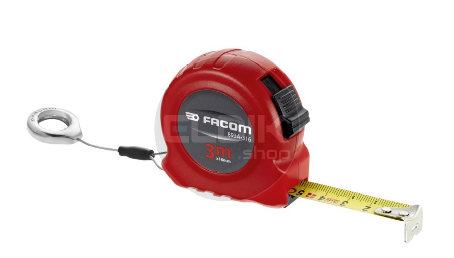 Facom 893.316SLS Rolbandmaat 3 meter met Valbeveiliging