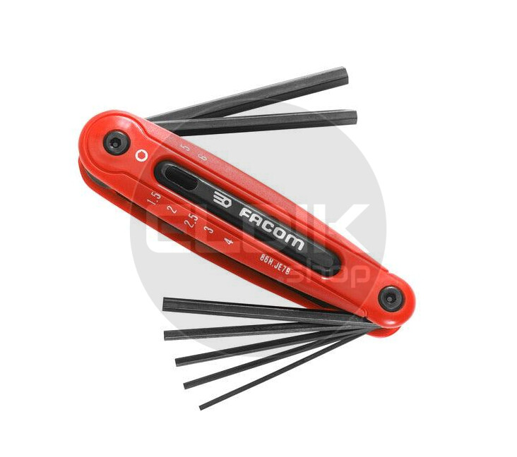 Facom 86H.JE7B Inklapbare Inbussleutelset 2,5 - 6 mm