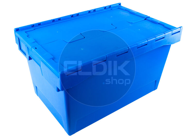 Tayg 6434-T Eurobox met Deksel L600 × B400 × H340 mm - Blauw - 266003