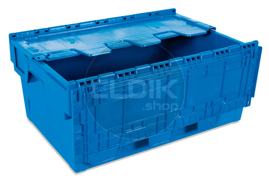Tayg 6424-T Eurobox met Deksel L600 × B400 × H240 mm - Blauw - 265006