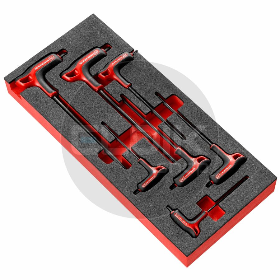 Facom MODM.89TXA Foam Module 7 Delige Torxsleutels met T- greep
