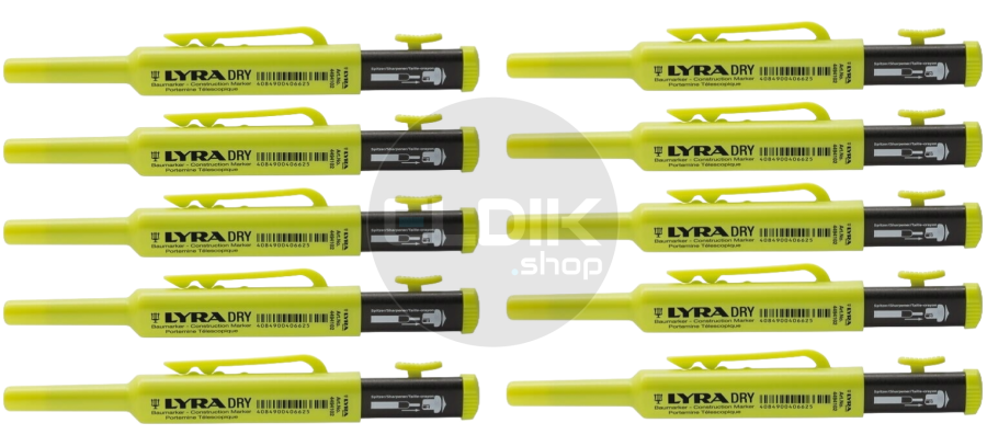 Lyra 4494102/10 10 x DRY markeerpotlood (2B)