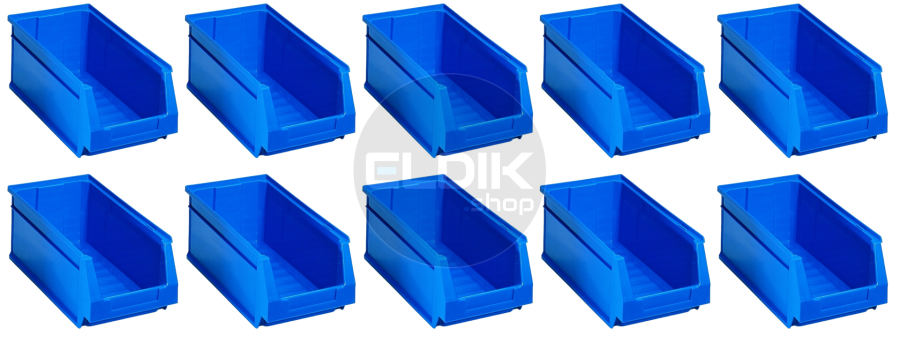 Tayg 53 10 x Magazijn Stapelbak L336 × B160 × H130 mm blauw - 253027/10