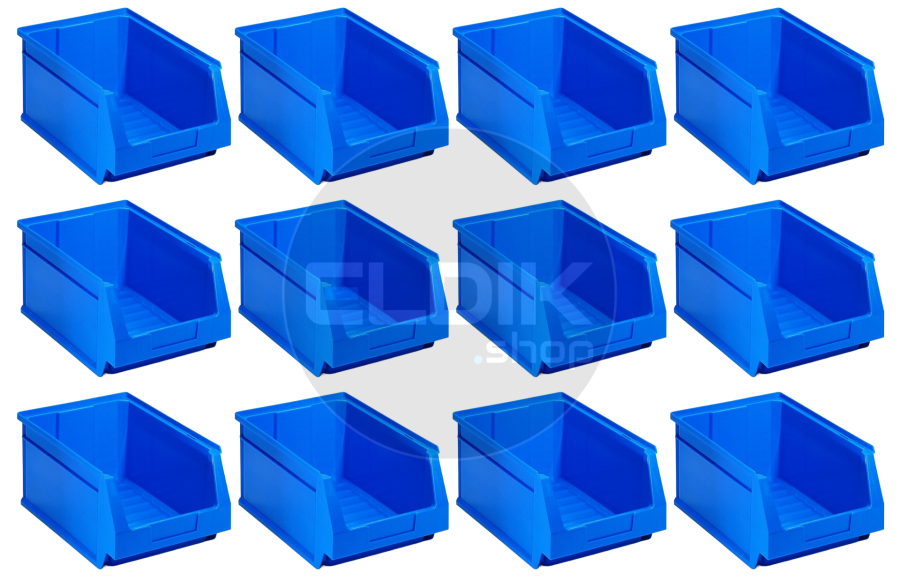 Tayg 54 12 x Magazijnbak stapelbaar 336 x 216 x 155 mm blauw - 254024/12