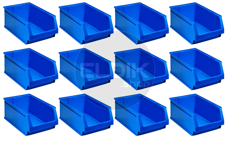 Tayg 58 12 x Magazijn Stapelbak L500 × B303 × H200 mm blauw - 258022/12