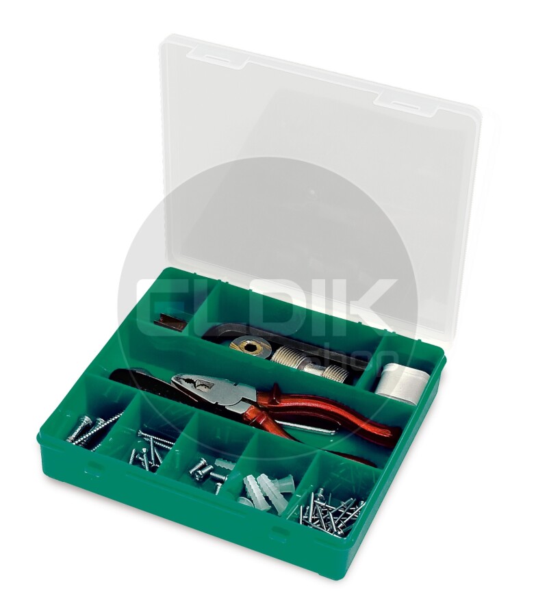 Tayg 33-9 Assortimentsdoos L215 x B207 x H42 mm - Groen - 009006