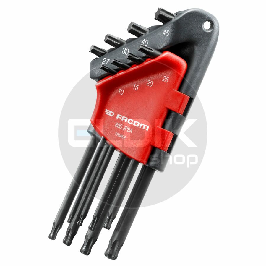 Facom 89S.JP8A 8 Delige Lange Torx Stiftsleutelset met Kogelkop