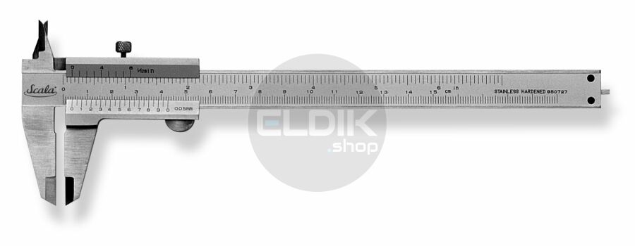 Scala 252.301-x Analoge schuifmaat met borgschroef, 150 x 40 mm