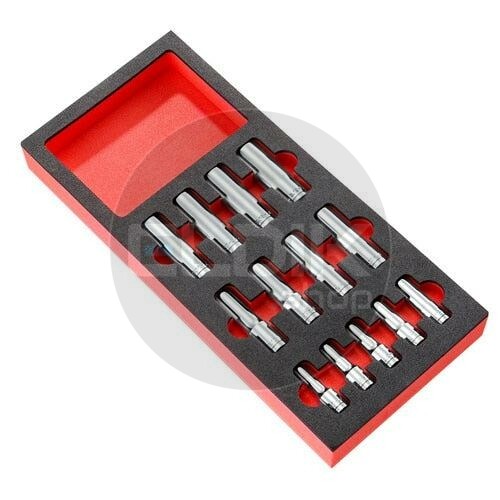 Facom MODM.HLA Foam Module 13 Delige 3/8” - 1/2” Lange Dopppen