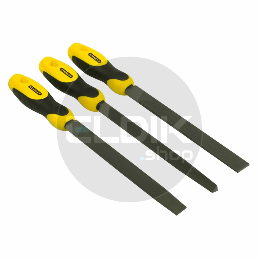Stanley 0-22-464 3delige Set Vijlen Halfzoet 200mm