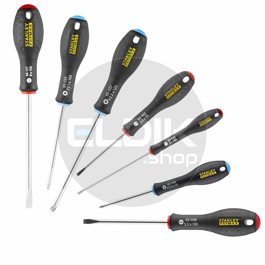 Stanley 0-65-425 FATMAX Schroevendraaierset 7-delig - Standaard/Parallel/Pozidriv