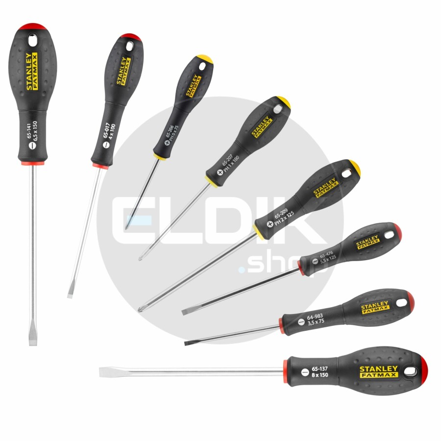 Stanley 0-65-437 FATMAX Schroevendraaierset 8-delig - Standaard/Parallel/Phillips