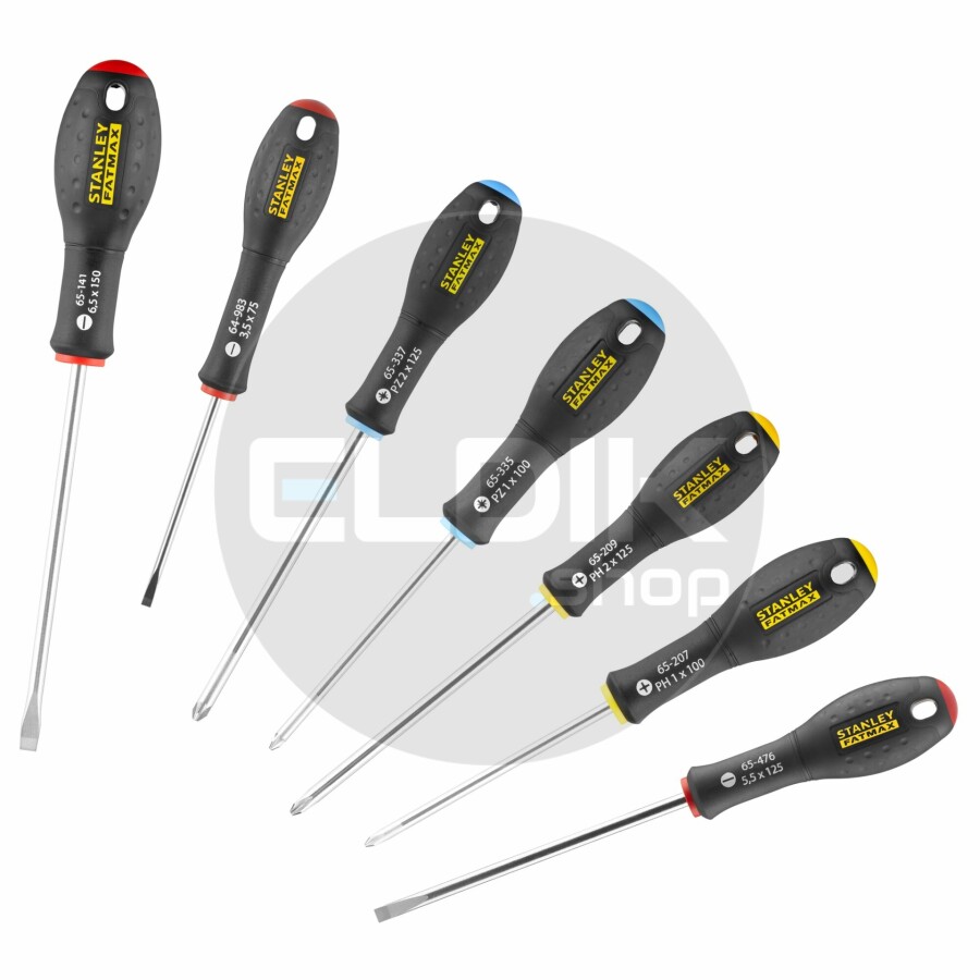 Stanley 0-65-438 FATMAX Schroevendraaierset 7-delig - Standaard/Parallel/Phillips/Pozidriv