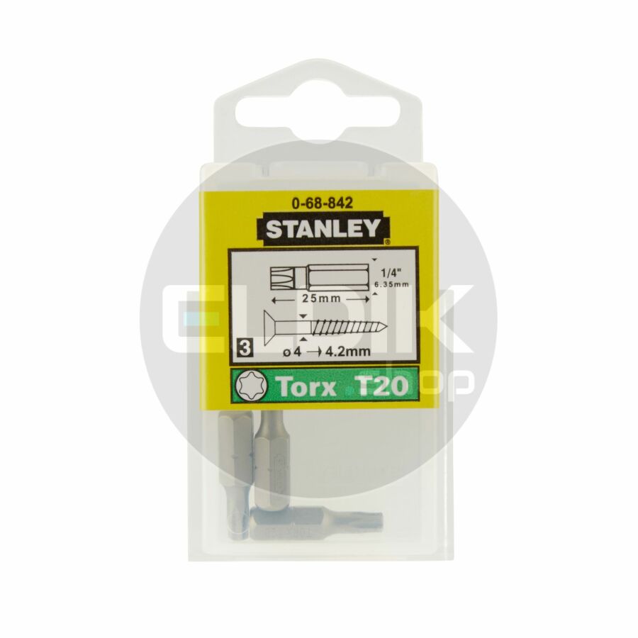Stanley 0-68-842 1/4" Bits Torx T20