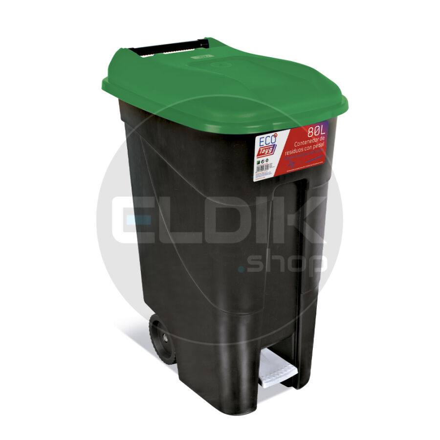 Tayg 80P Afvalcontainer met Voetpedaal - 80 Liter - groen - 433030