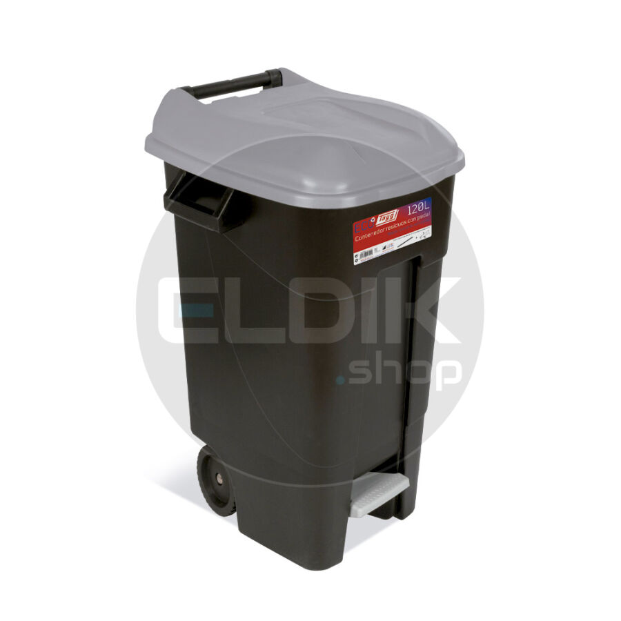 Tayg 120P Afvalcontainer met voetpedaal - 120 liter - grijs - 423000