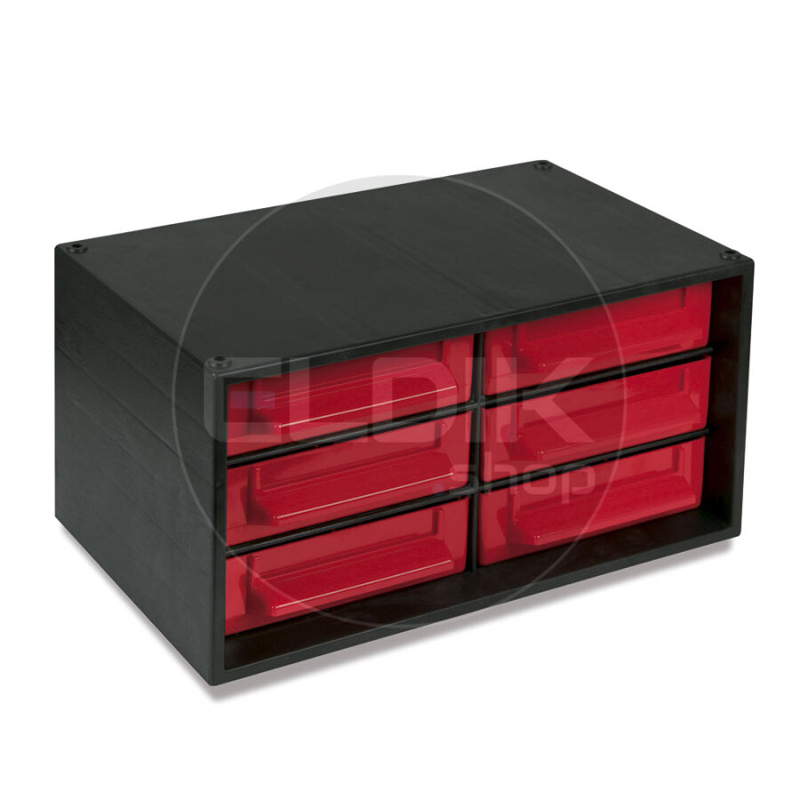 Tayg 346002 Stapelbaar kastje met 6 bakken - 280 x 167 x 140 mm
