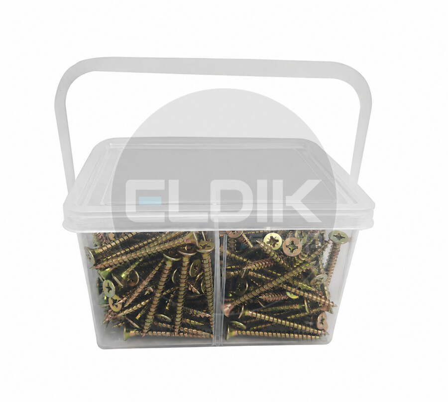 E-Tools Assortiment spaanplaatschroeven diverse maten (420st)