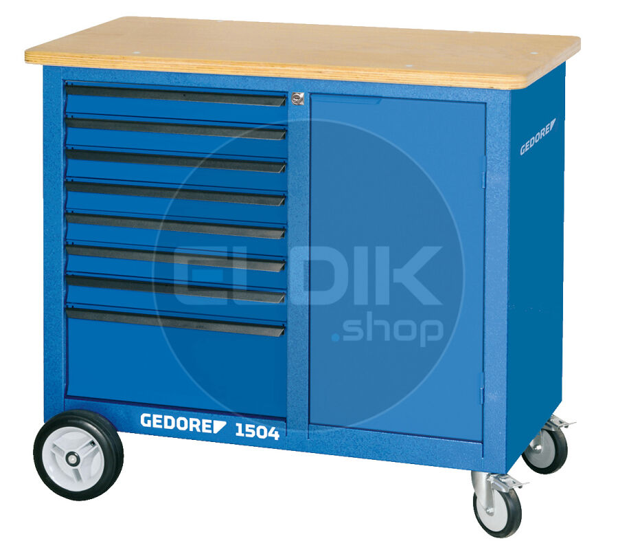 Gedore 1504 0701 Verrijdbare werkbank met 8 laden - 1814931